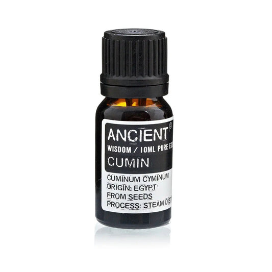 Cumin Seed Essential Oil 10ml Amber Glass Bottle with Built-In Drop Reducer – Natural Antibacterial and Digestive Support