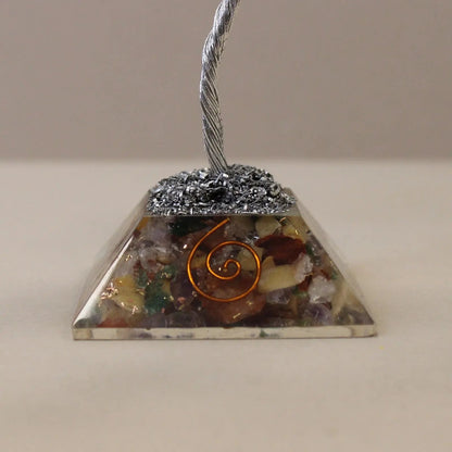Gemstone Tree with Organite Base - 80 Stone - Multi Ninja Aromatherapy