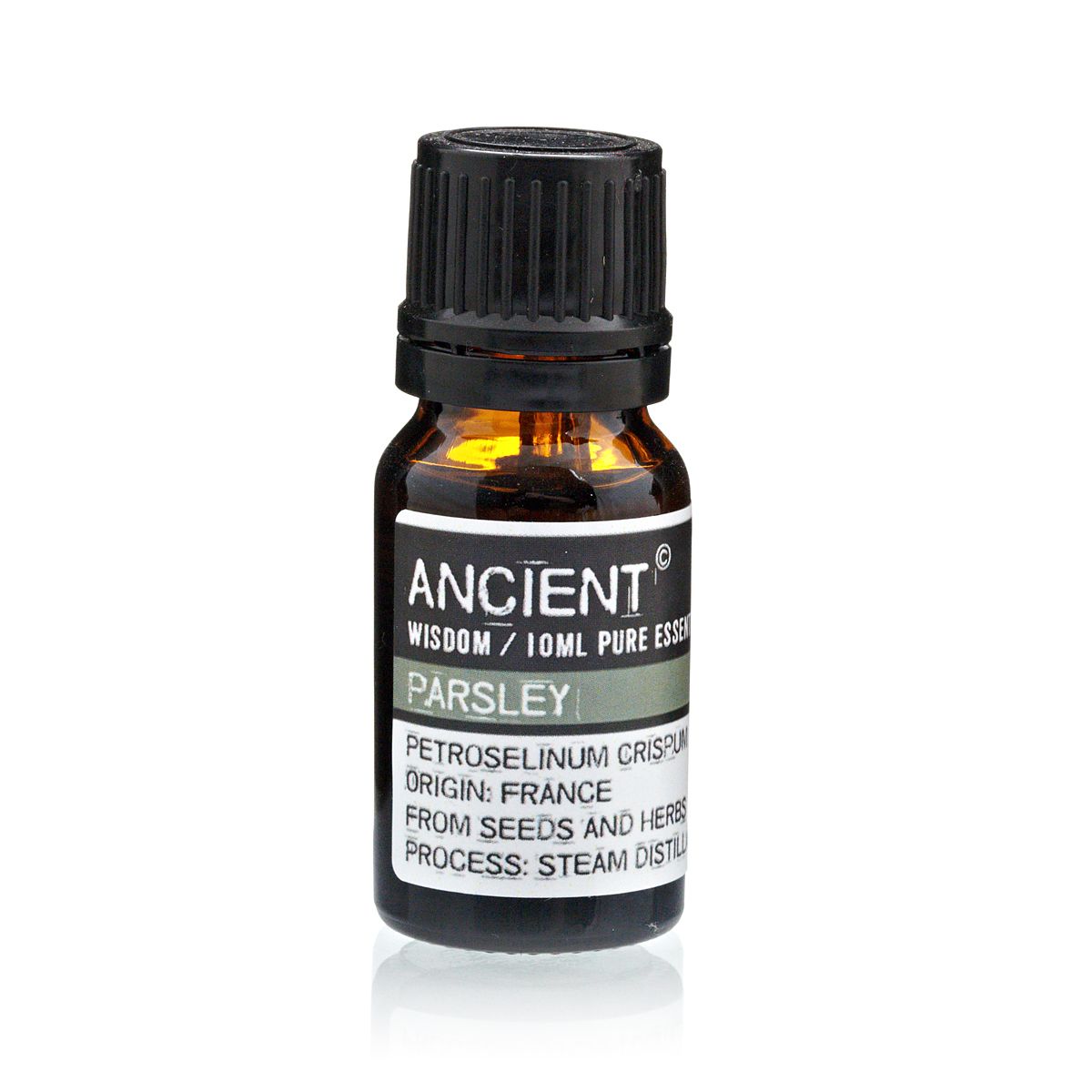 Parsley Essential Oil 10ml Amber Glass Bottle with Built-In Drop Reducer – Detox and Immune Support
