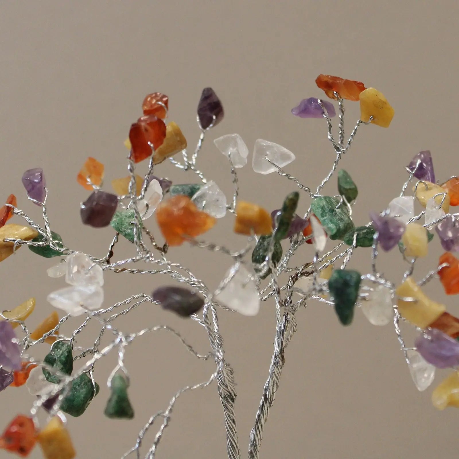 Gemstone Tree with Organite Base - 80 Stone - Multi Ninja Aromatherapy