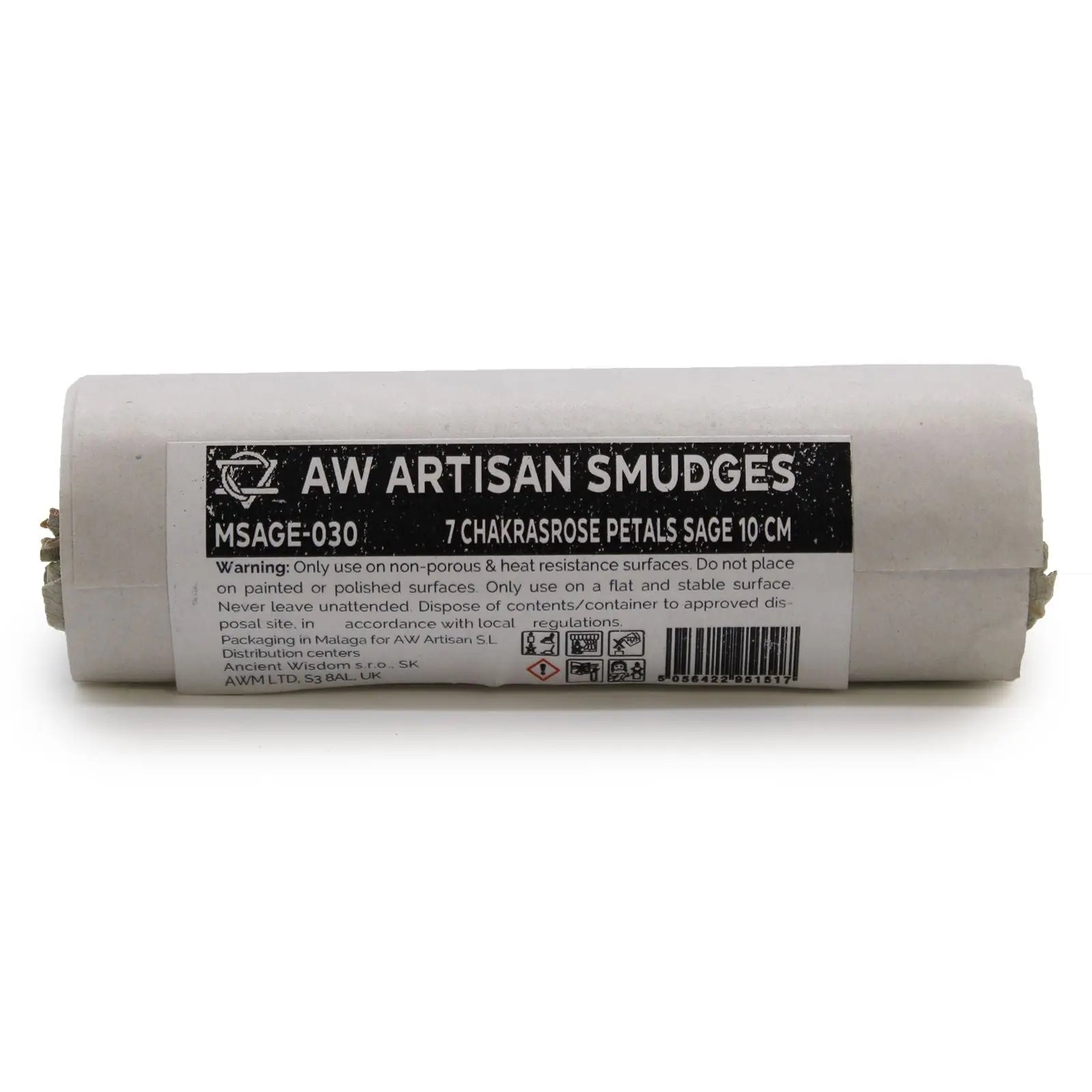 Smudge Stick - 7 Chakras Rose Petals Sage 10 cm (Chakra) - Ninja Aromatherapy