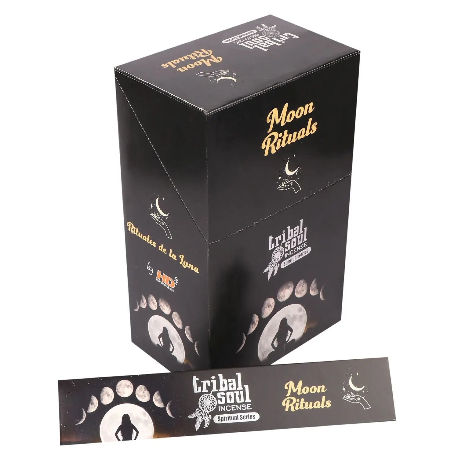 Tribal Soul Spiritual Incense Sticks and Ceramic Holder - Moon Ritual Ninja Aromatherapy