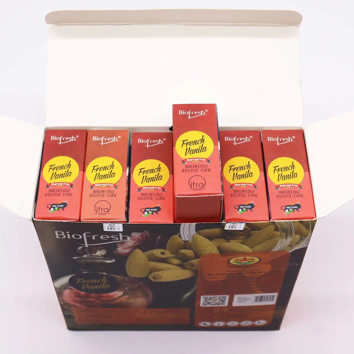 Biofresh Backflow Incense Cones - French Vanilla Ninja Aromatherapy