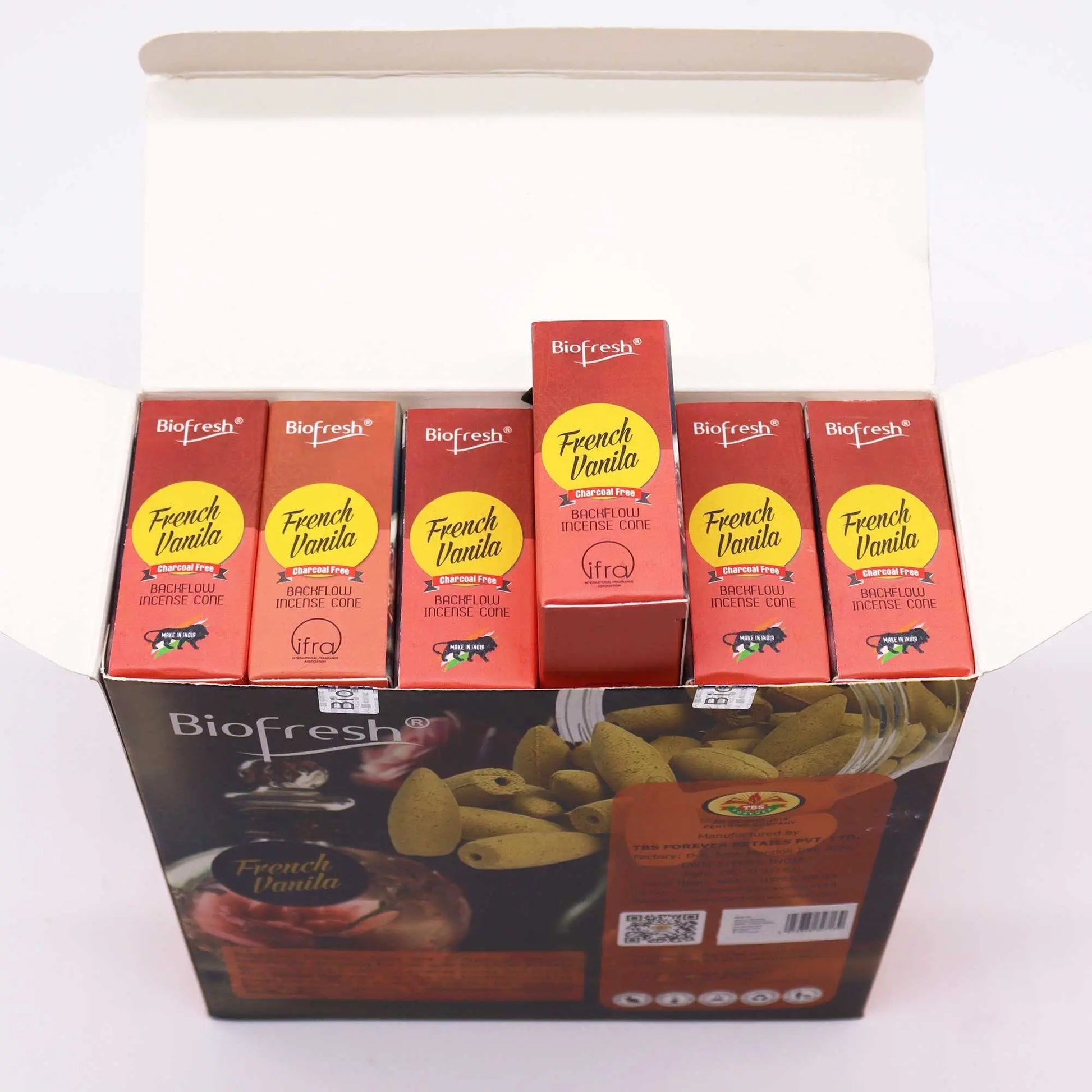 Biofresh Backflow Incense Cones - French Vanilla Ninja Aromatherapy