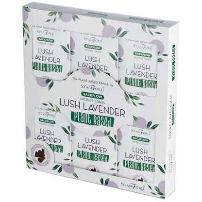 Plant Based Backflow Incense Cones - Lush Lavender Ninja Aromatherapy