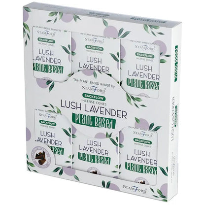 Plant Based Backflow Incense Cones - Lush Lavender Ninja Aromatherapy
