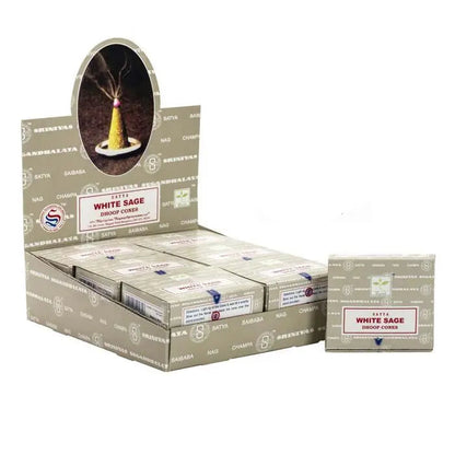Nag Champa White Sage Dhoop Cones incense sticks for meditation and aromatherapy