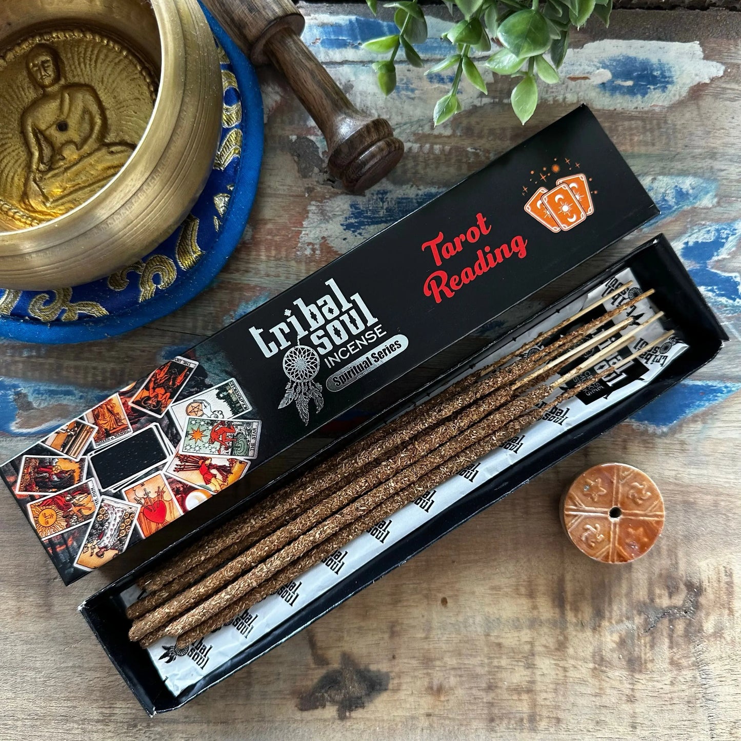 Tribal Soul Spiritual Incense Sticks and Ceramic Holder - Tarot reading - Tribal Soul Spiritual Incense Sticks high qualit...