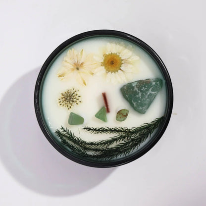 Hop Hare Crystal Magic Flower Candle - The Magician Ninja Aromatherapy