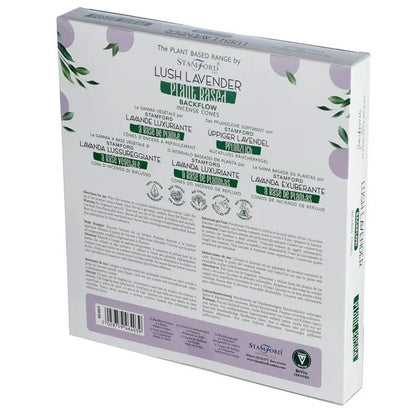Plant Based Backflow Incense Cones - Lush Lavender Ninja Aromatherapy