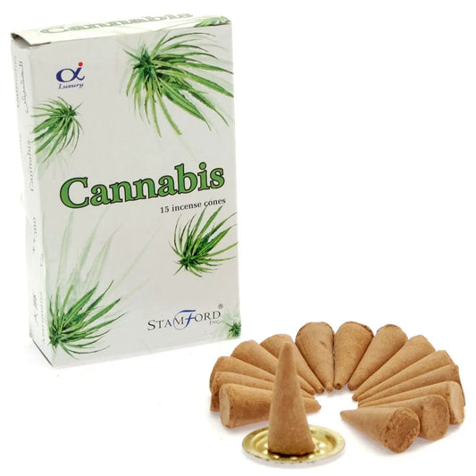 Cannabis Cones by Ninja Aromatherapy incense cones for aromatherapy.