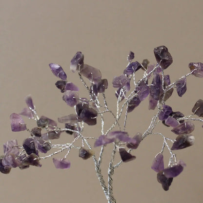 Gemstone Tree with Organite Base - 80 Stone - Amethyst Ninja Aromatherapy