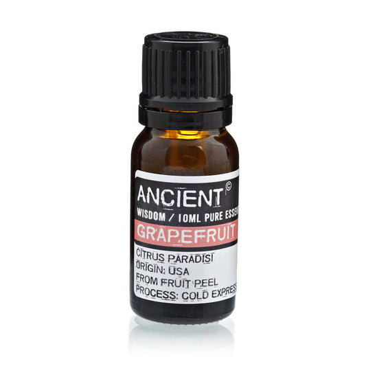 Grapefruit Essential Oil 10ml Amber Glass Bottle with Built-In Drop Reducer – Uplifting, Energizing and Stress Relief