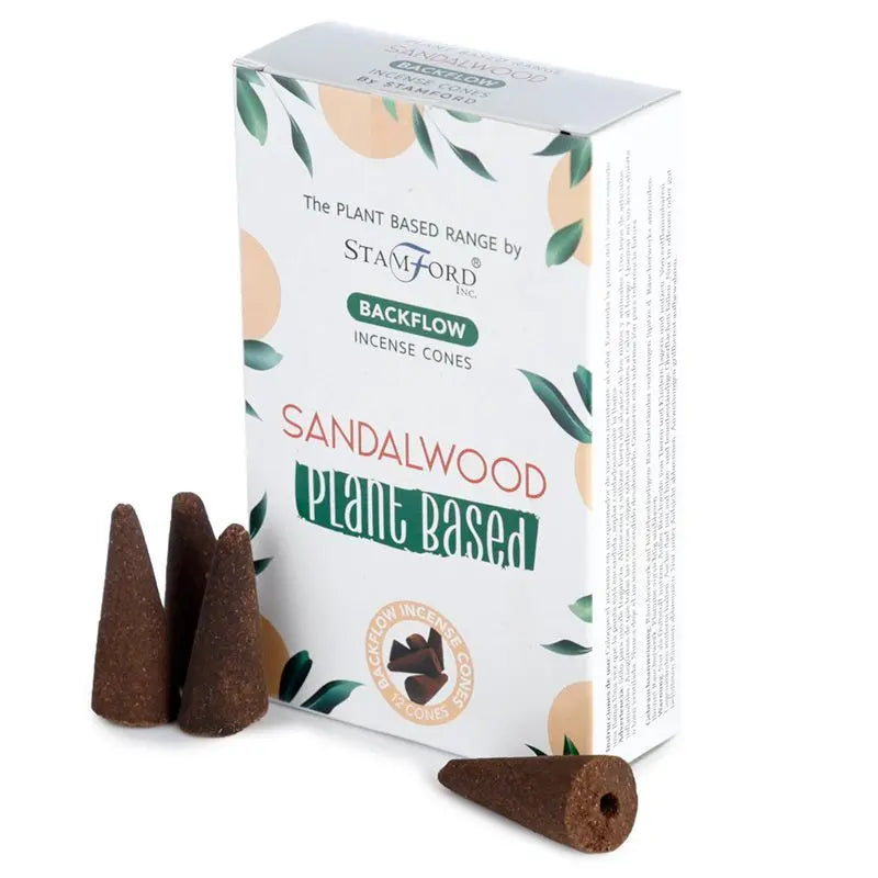 Plant Based Backflow Incense Cones - Sandalwood by Ninja Aromatherapy incense cones for aromatherapy.
