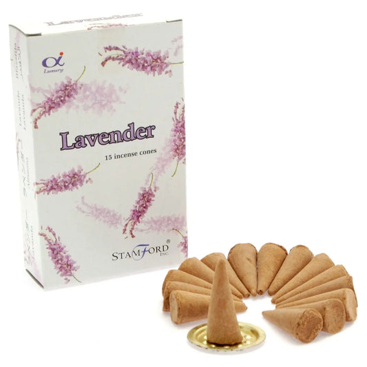 Lavender Cones by Ninja Aromatherapy incense cones for aromatherapy.
