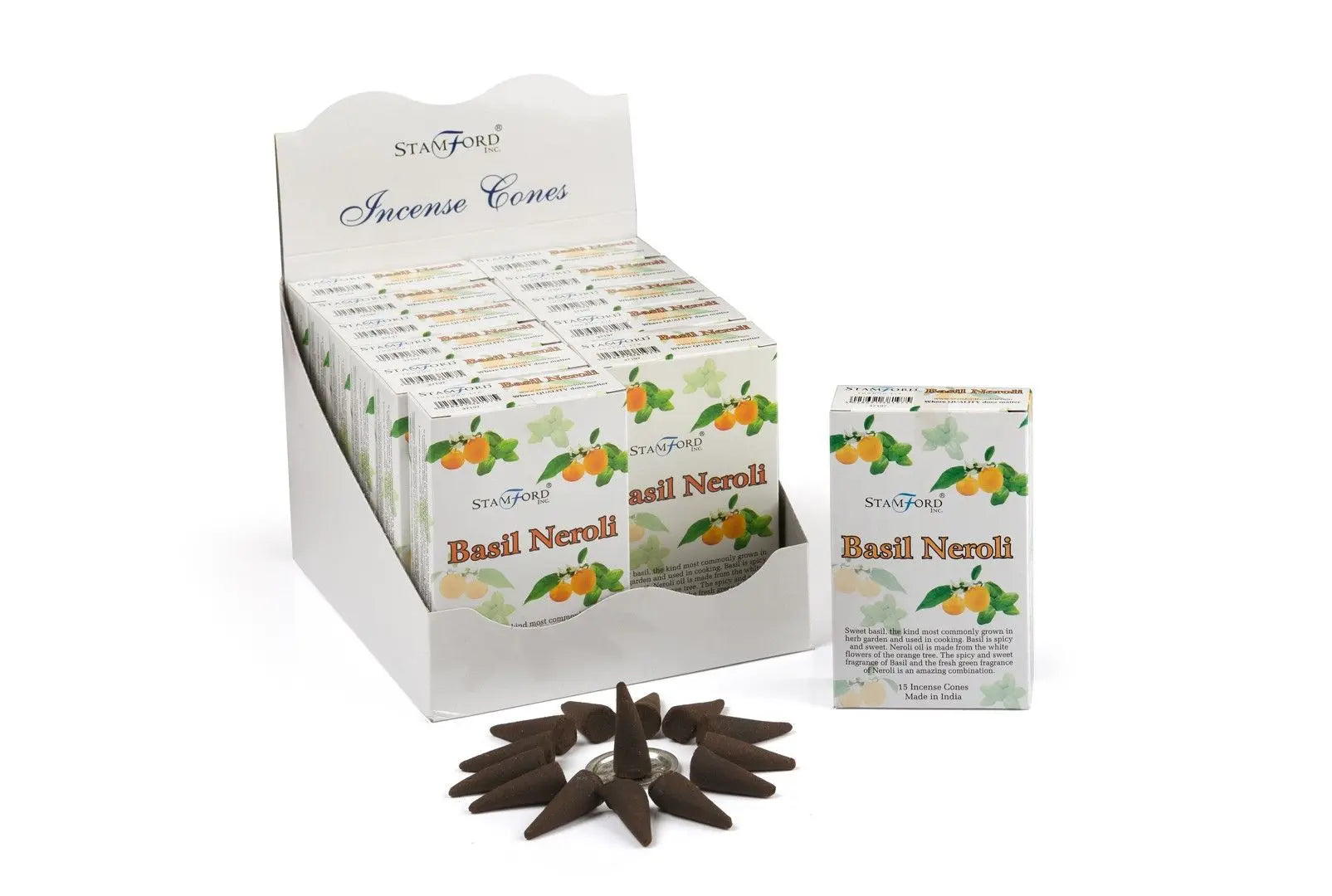 Basil & Neroli Incense Cones by Ninja Aromatherapy incense cones for aromatherapy.
