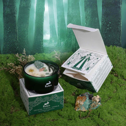 Hop Hare Crystal Magic Flower Candle - The Magician Ninja Aromatherapy