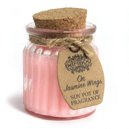 On Jasmine Wings Soy Pot of Fragrance Candles Soy Pot of Fragrance Candle from China with essential oils soy wax candle