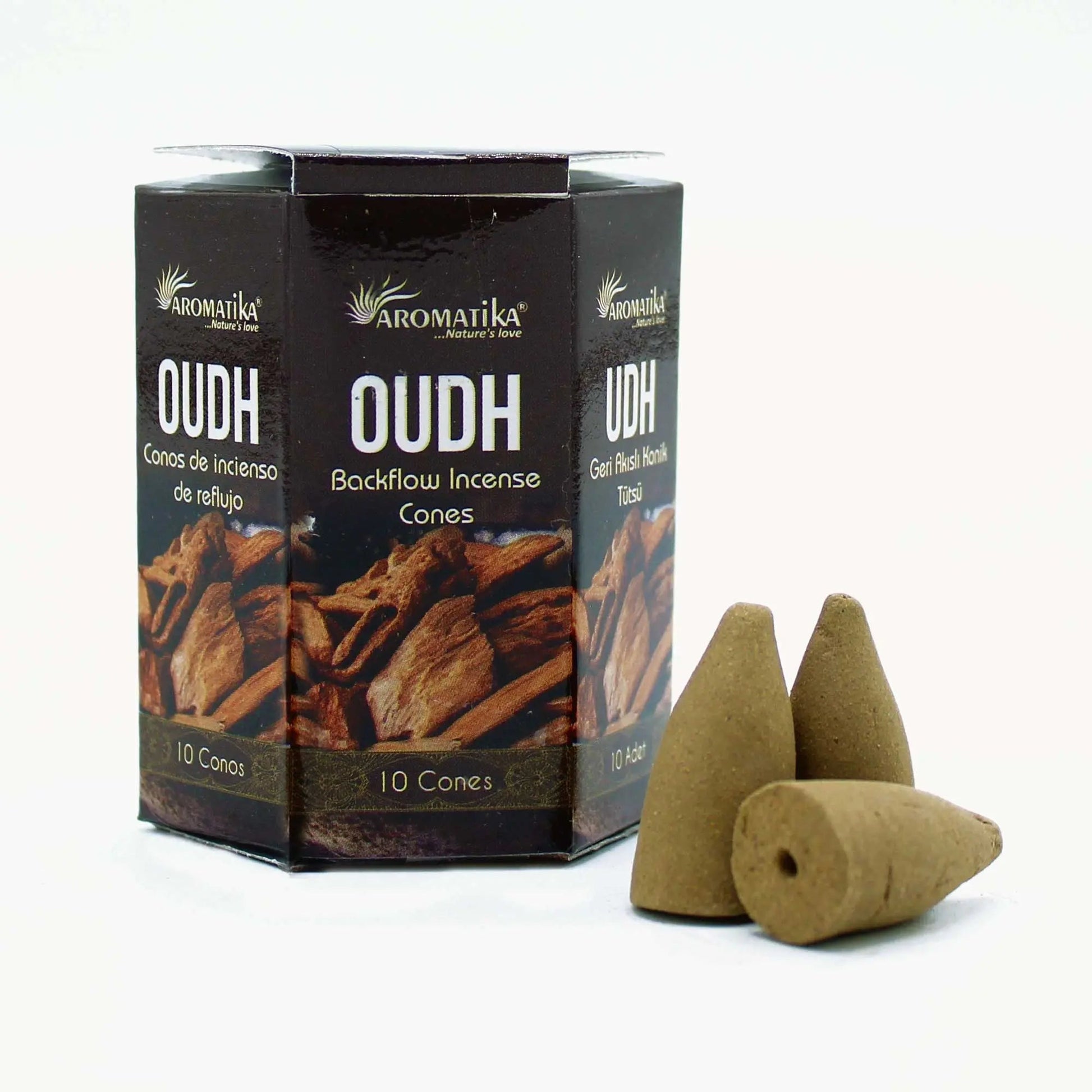 Pack of 10 Masala Backflow Incense - Oudh Ninja Aromatherapy