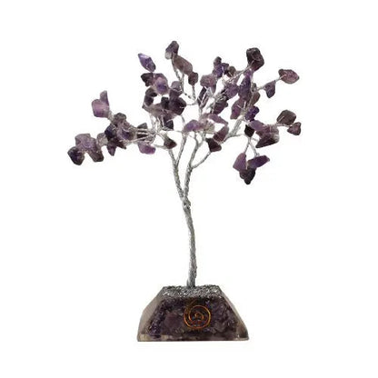 Gemstone Tree with Organite Base - 80 Stone - Amethyst Ninja Aromatherapy