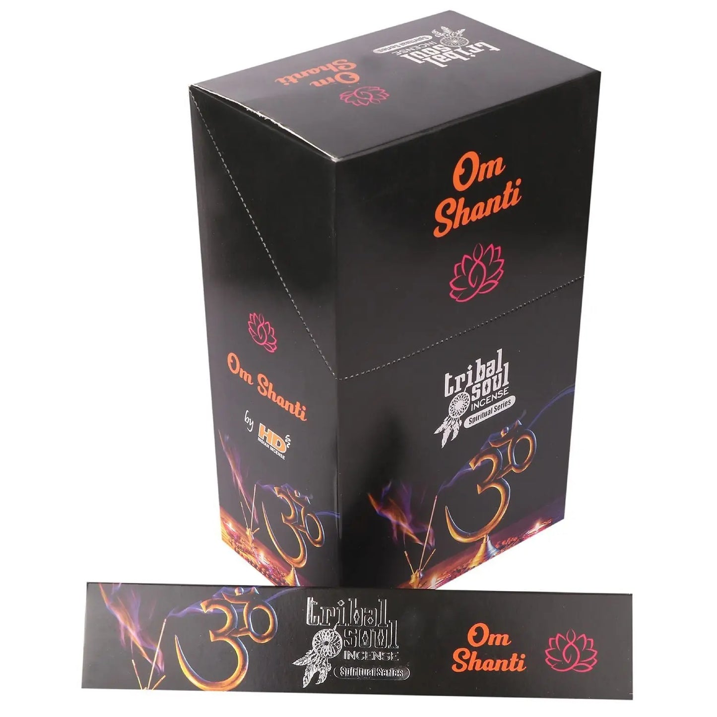 Tribal Soul Spiritual Incense Sticks and Ceramic Holder - Ohm Shanti Ninja Aromatherapy