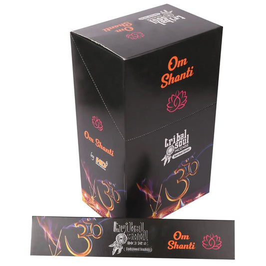 Tribal Soul Spiritual Incense Sticks and Ceramic Holder - Ohm Shanti Ninja Aromatherapy