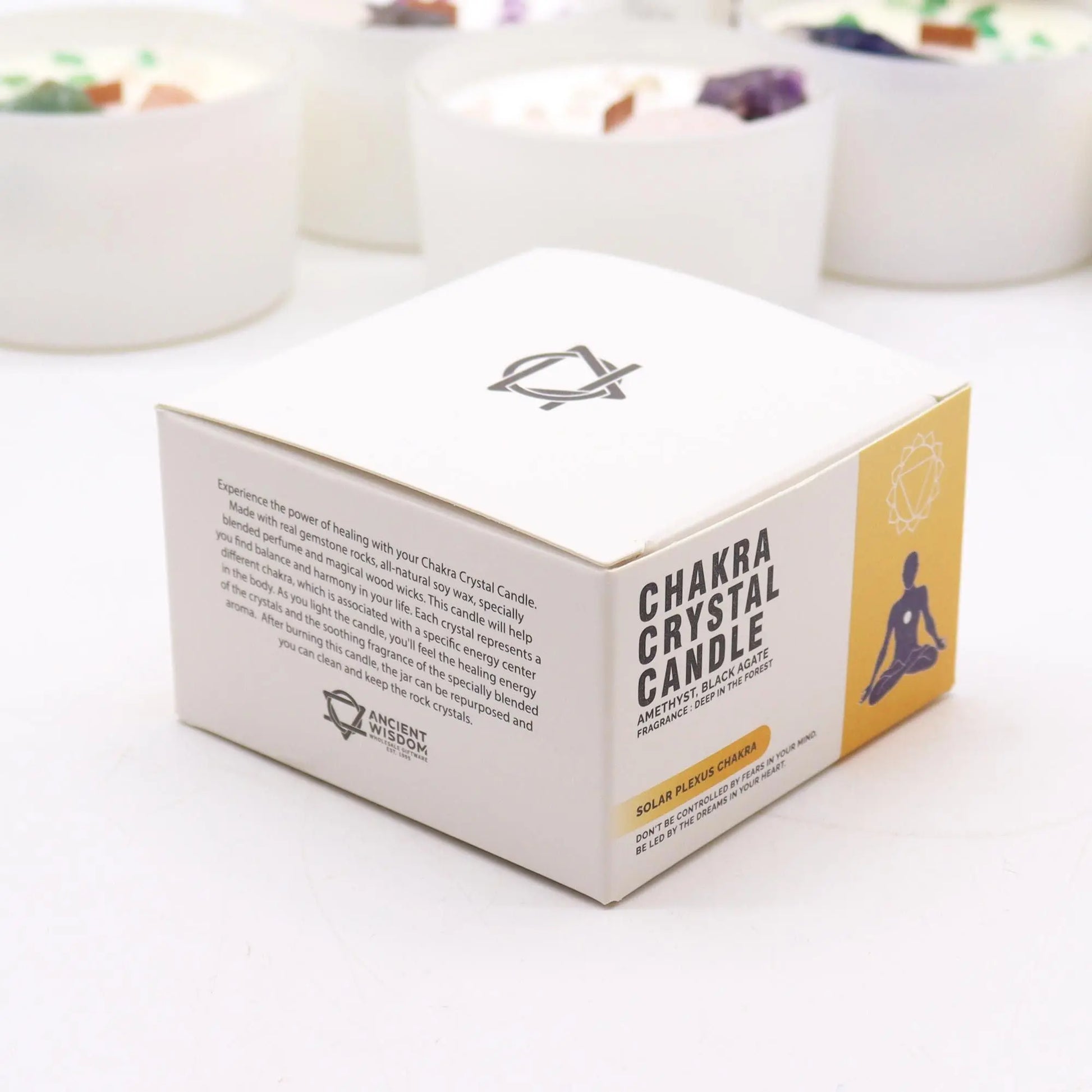 Chakra Crystal Candles - Solar Plexus Chakra Ninja Aromatherapy