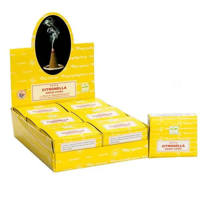 Nag Champa Citronella Dhoop Cones incense sticks for meditation and aromatherapy