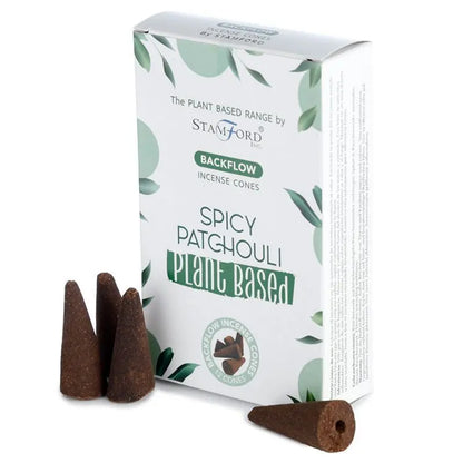 Plant Based Backflow Incense Cones - Spicy Patchouli by Ninja Aromatherapy incense cones for aromatherapy.