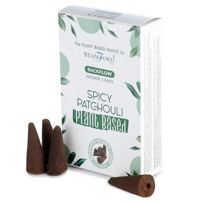 Plant Based Backflow Incense Cones - Spicy Patchouli by Ninja Aromatherapy incense cones for aromatherapy.