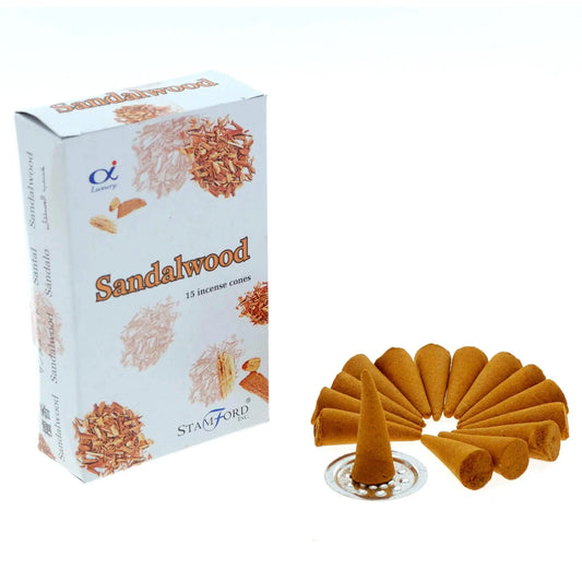Sandalwood Cones by Ninja Aromatherapy incense cones for aromatherapy.