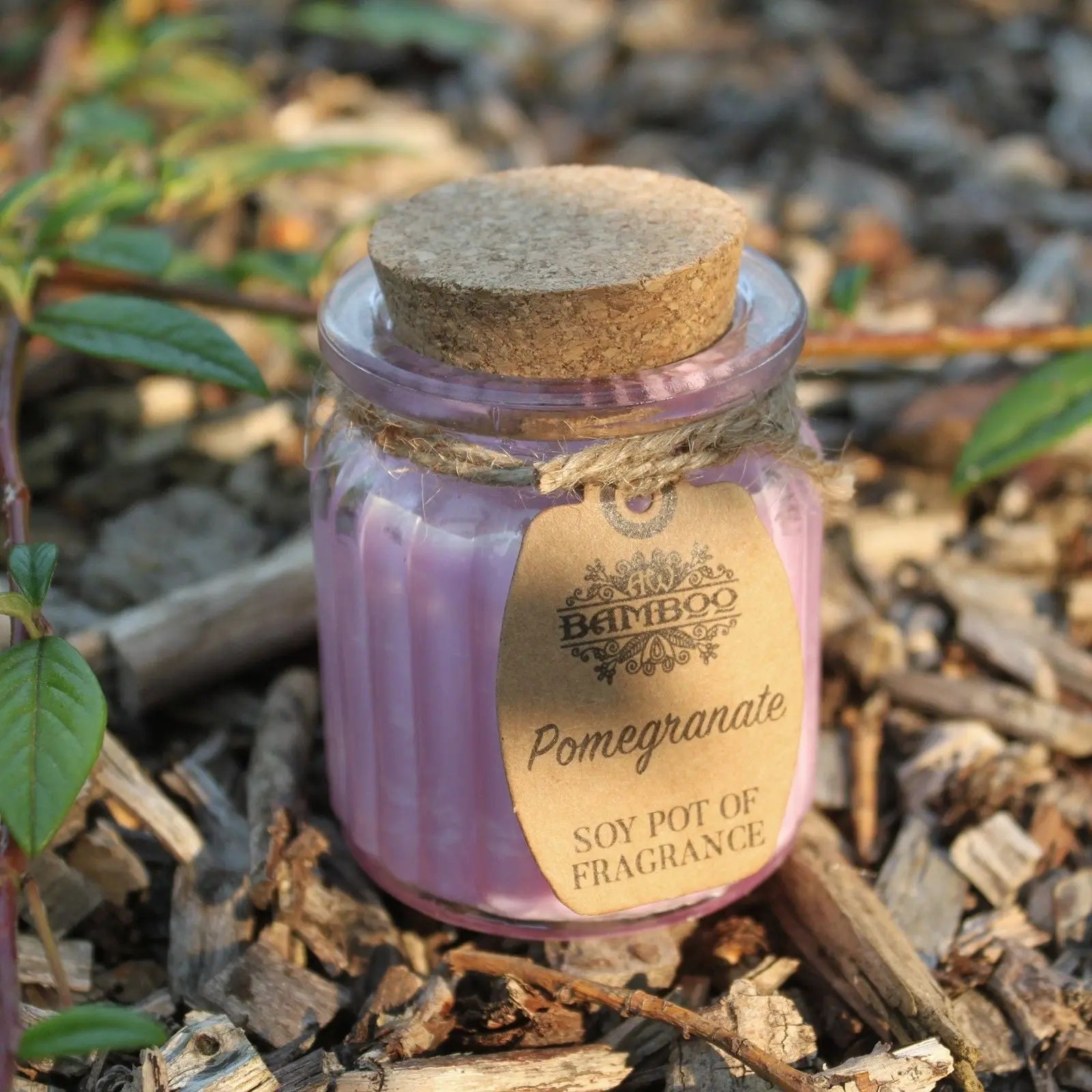 Pomegranate Soy Pot of Fragrance Candles Ninja Aromatherapy