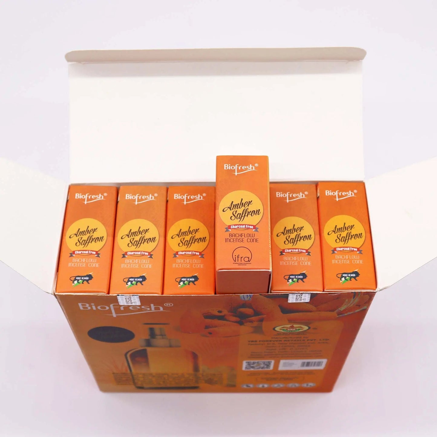 Biofresh Backflow Incense Cones - Amber Safron Ninja Aromatherapy