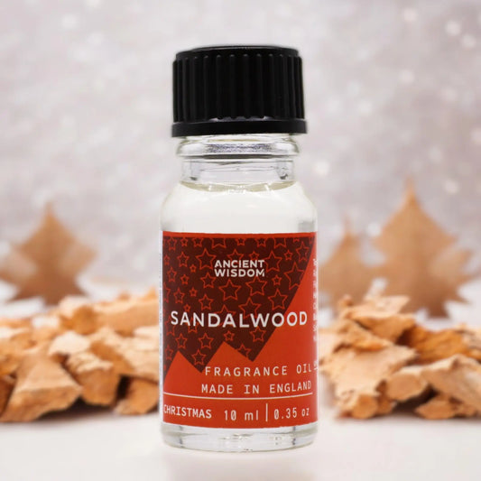 10ml Xmas Sandalwood Fragrance Fragrance Oil Bottle – Long Lasting Scent for Candles, Soaps & Diffusers