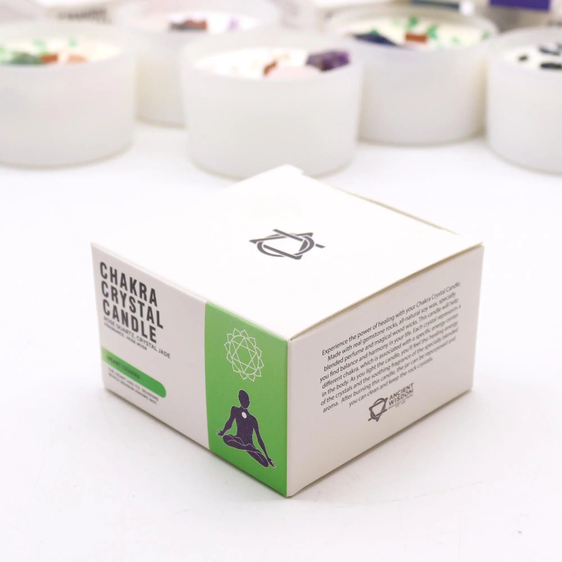 Chakra Crystal Candles - Heart Chakra Ninja Aromatherapy