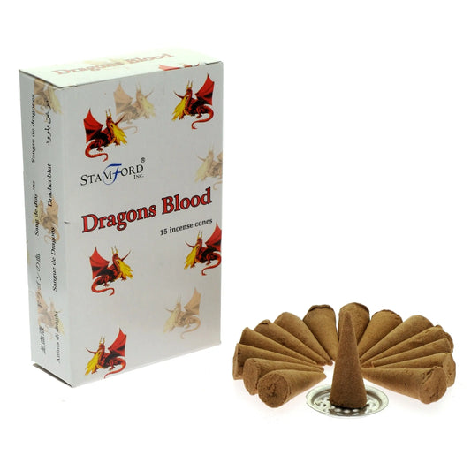 Dragons Blood Cones by Ninja Aromatherapy incense cones for aromatherapy.
