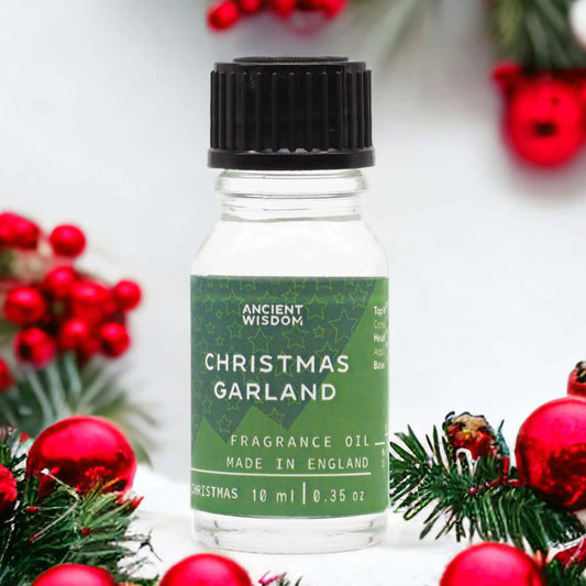 10ml Christmas Garland Fragrance Oil Bottle – Long Lasting Scent for Candles, Soaps & Diffusers