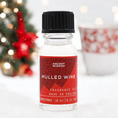 10ml Mulled Wine Fragrance Oil Bottle – Long Lasting Scent for Candles, Soaps & Diffusers