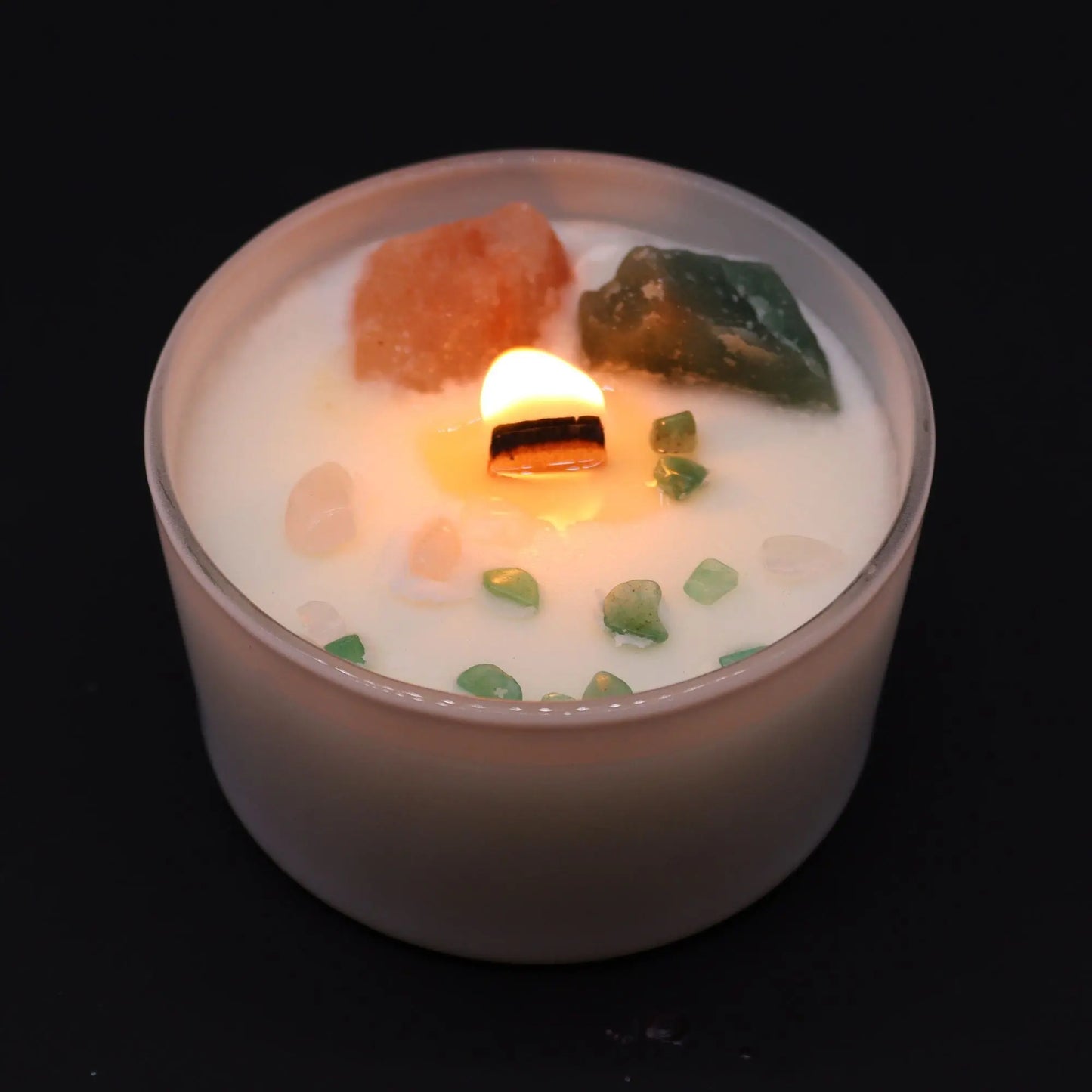 Chakra Crystal Candles - Heart Chakra Ninja Aromatherapy