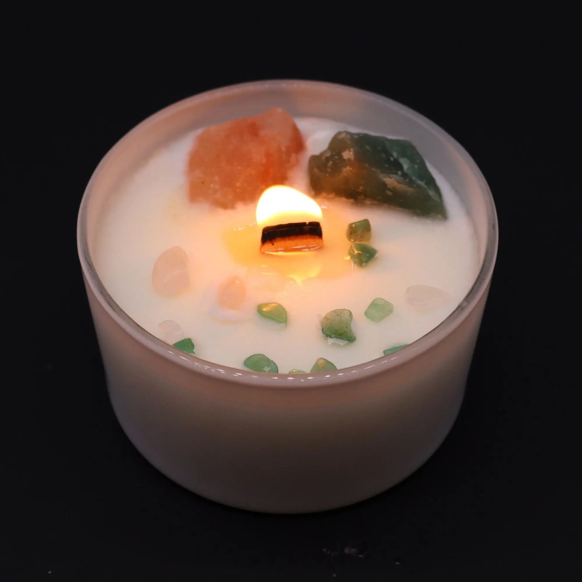 Chakra Crystal Candles - Heart Chakra Ninja Aromatherapy