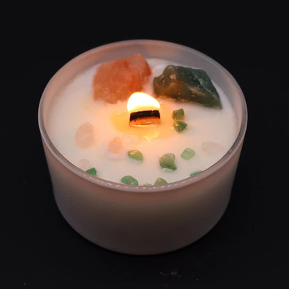 Chakra Crystal Candles - Heart Chakra Ninja Aromatherapy