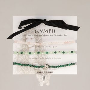 Nymph Spirit Gemstone Bracelet Set - Forest Spirit