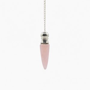 Secret Cavity Discovery of Truth Pendulum - Rose Quartz - Silver Plated