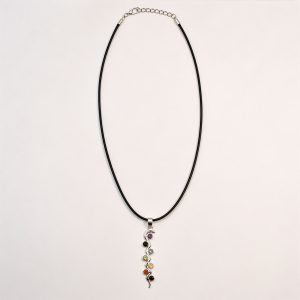 Indian Devotional Pendant - Silver Plated (45cm Cord)- Snake Chakra