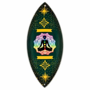 Enamelled  Incense Bowl - Aluminum - Lotus Buddha Chakra