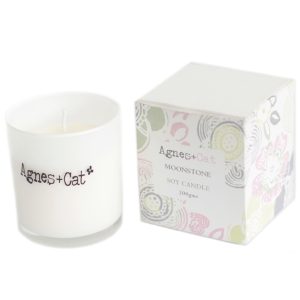 Agnes + Cat Votive Candle - Moonstone