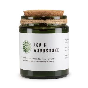 Greenman Woodwick Soy Candle - Ash &amp; Woodsmoke